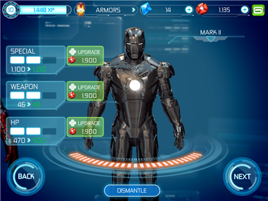 การอัพเกรดชุดเกราะ Iron Man